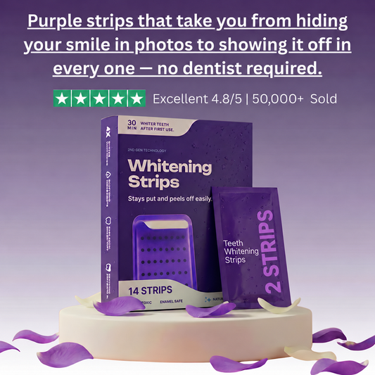 Purple Teeth Whitening Strips