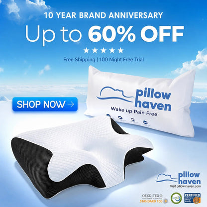 The Pillow That Silences Snoring - By Fixing Your Sleep Posture | 10 Year Sale 60% OFF