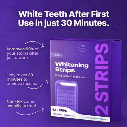 Purple Teeth Whitening Strips