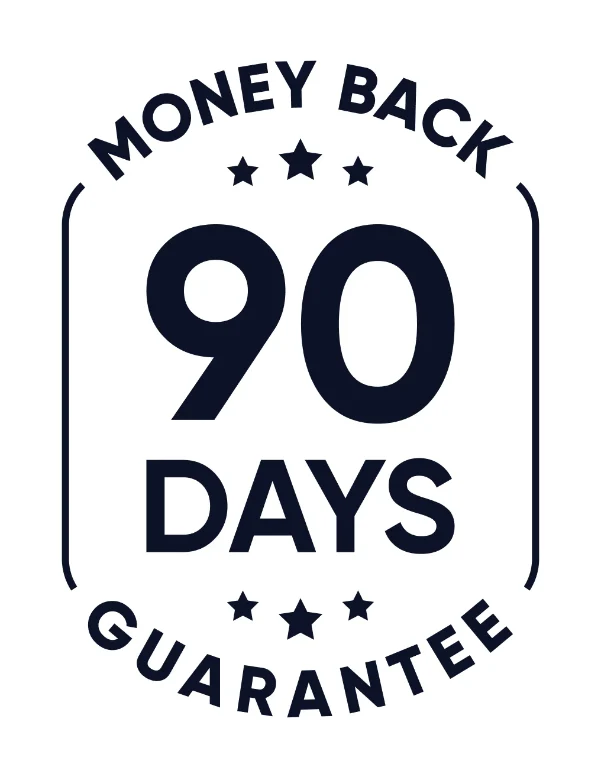 90-day money-back guarantee illustration