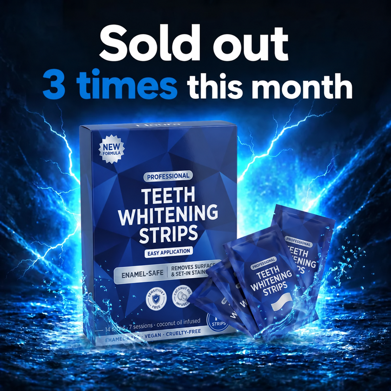 Whitening strips promotional offer