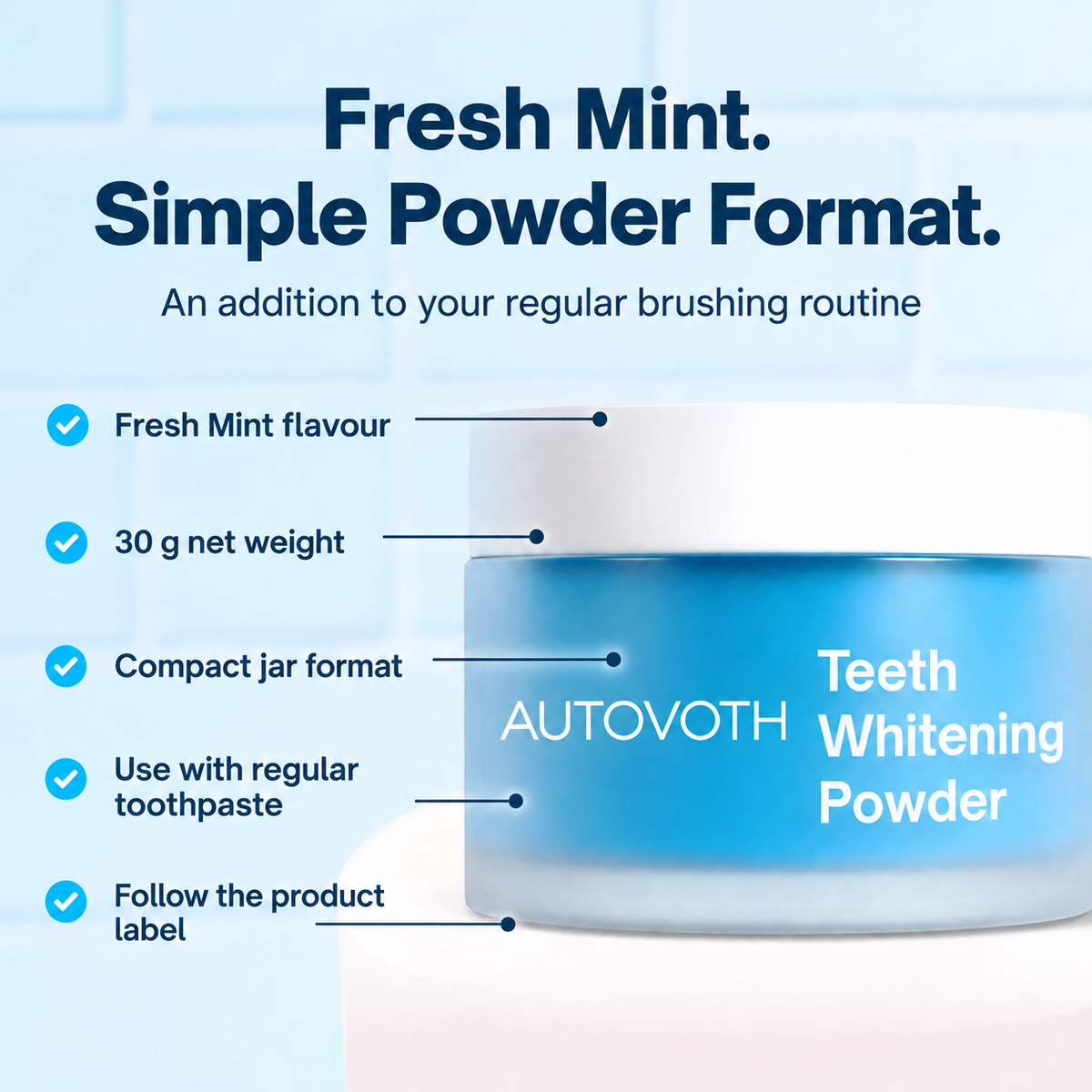 Dentist-Approved Teeth Whitening Powder