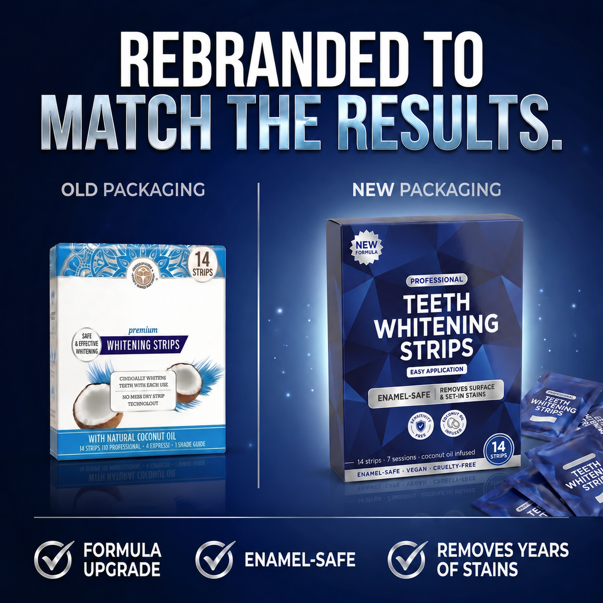 Instant Whitening Strips – 14 Strips